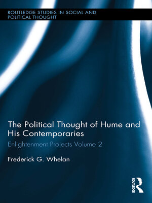 cover image of Political Thought of Hume and his Contemporaries